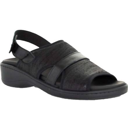 Annefrid svart stretchsandal 