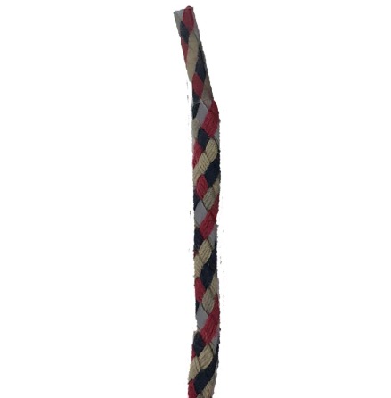 Skosnöre tricolor reflex 110cm beige, röd, svart