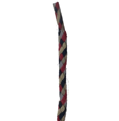 Skosnöre tricolor reflex 120cm beige, röd, svart