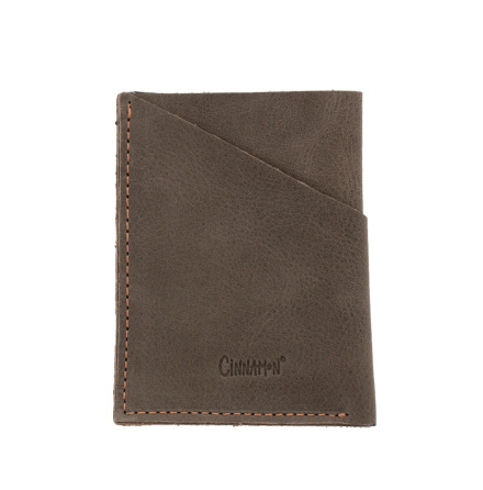 Korth�llare i skinn m�rkbrun