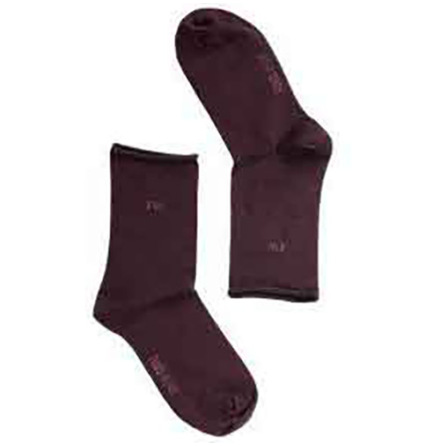 Funqwear bambustrumpor med rullkant aubergine