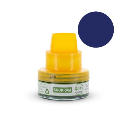 Skokr�m i marinbl� f�rg 50 ml fr�schar upp och skyddar skinn