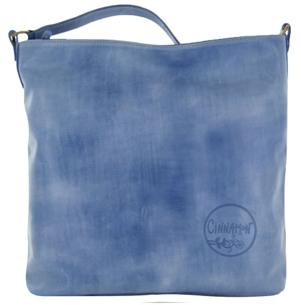 Stor skinnv�ska bl� med blommigt foder