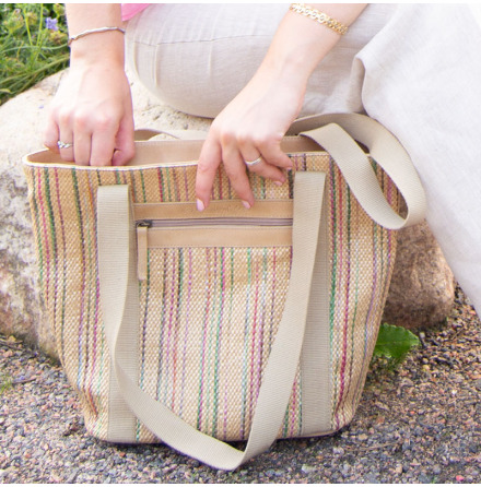Shoppingv�ska beige pastell