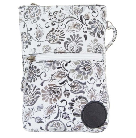 Citybag blommig 262 offwhite/svart