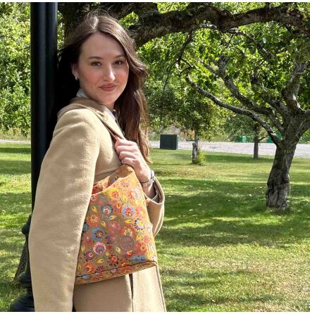 Stor skinnv�ska blommig konjak 2