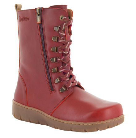 Patricia m�rkr�d 262 - extra breda vinterk�ngor i skinn med ullfoder