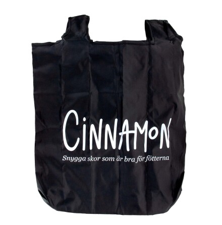 Shoppingkasse i fodral svart med Cinnamontryck