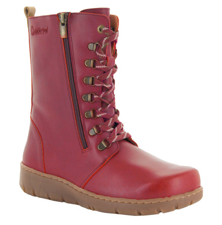 Patricia m�rkr�d 262 - extra breda vinterk�ngor i skinn med ullfoder