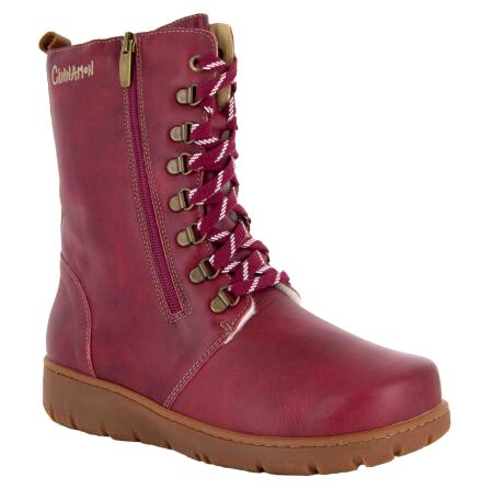 Patricia m�rkr�d 262 - extra breda vinterk�ngor i skinn med ullfoder