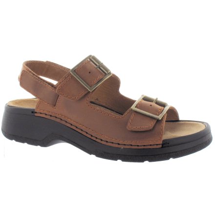 Knut konjak sandal m 2remmar+ avtagbar bak