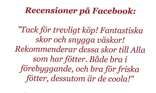Fotvnliga och fotriktiga skor i Uppsala och Stockholm